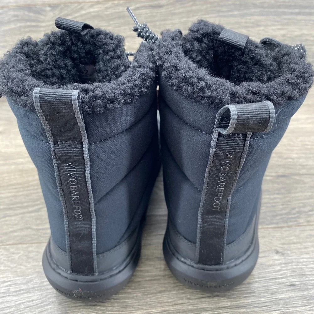 Vivobarefoot Gobi Hiber M Mens 9 Black Obsidian Primaloft Barefoot Winter Boots